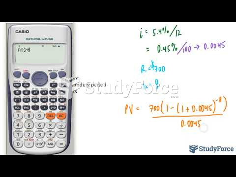  How to calculate present value (Question 1)