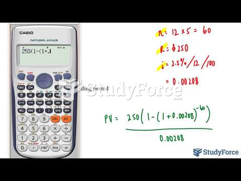  How to calculate present value (Question 4)