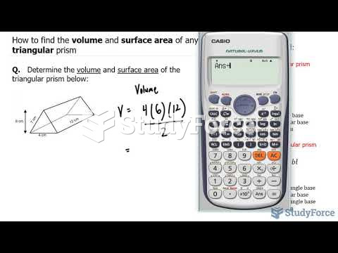  How to find the volume and surface area of any triangular prism