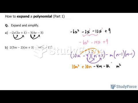  How to expand a polynomial (Part 1)