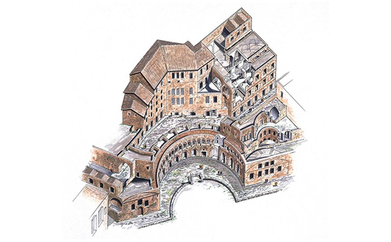 Reconstruction Drawing of Trajan's Market