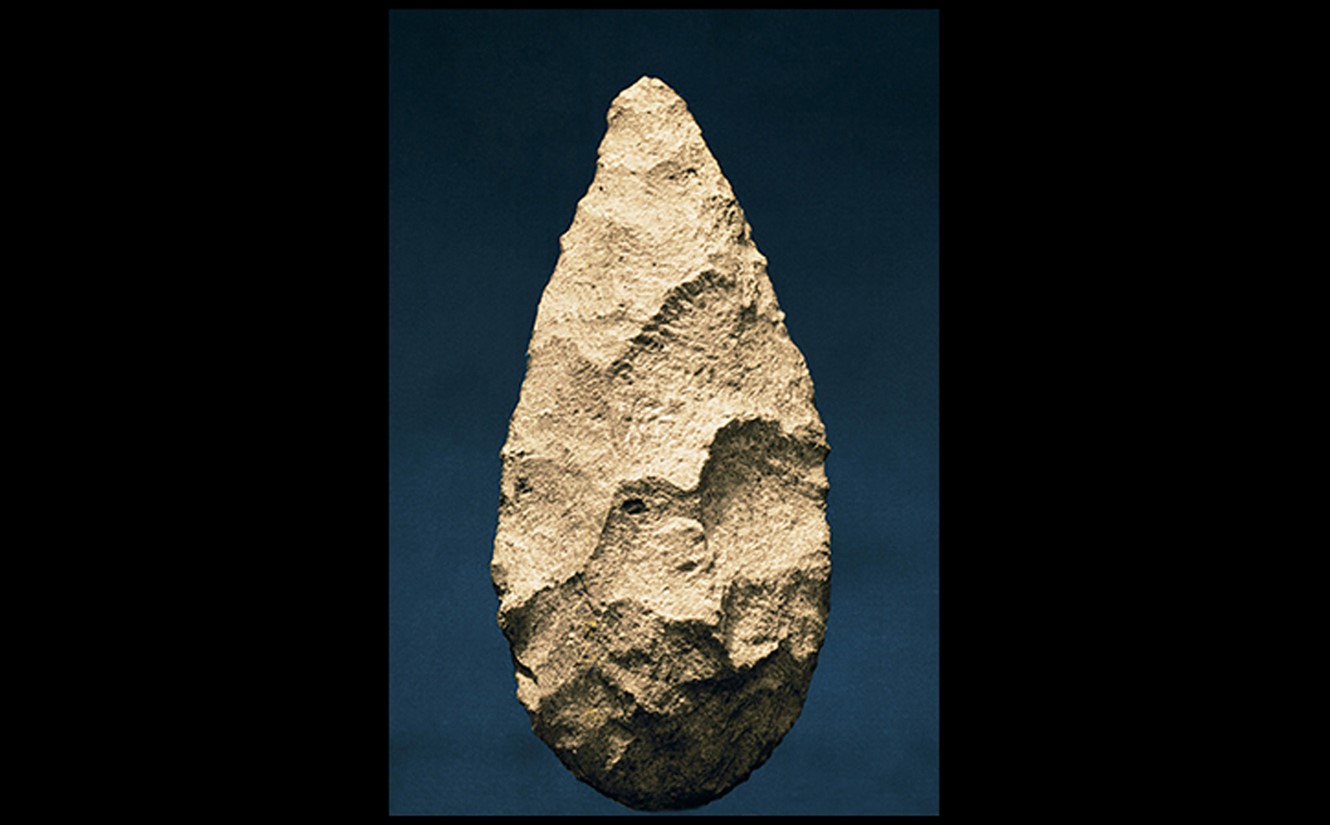 PALEOLITHIC HAND-AXE