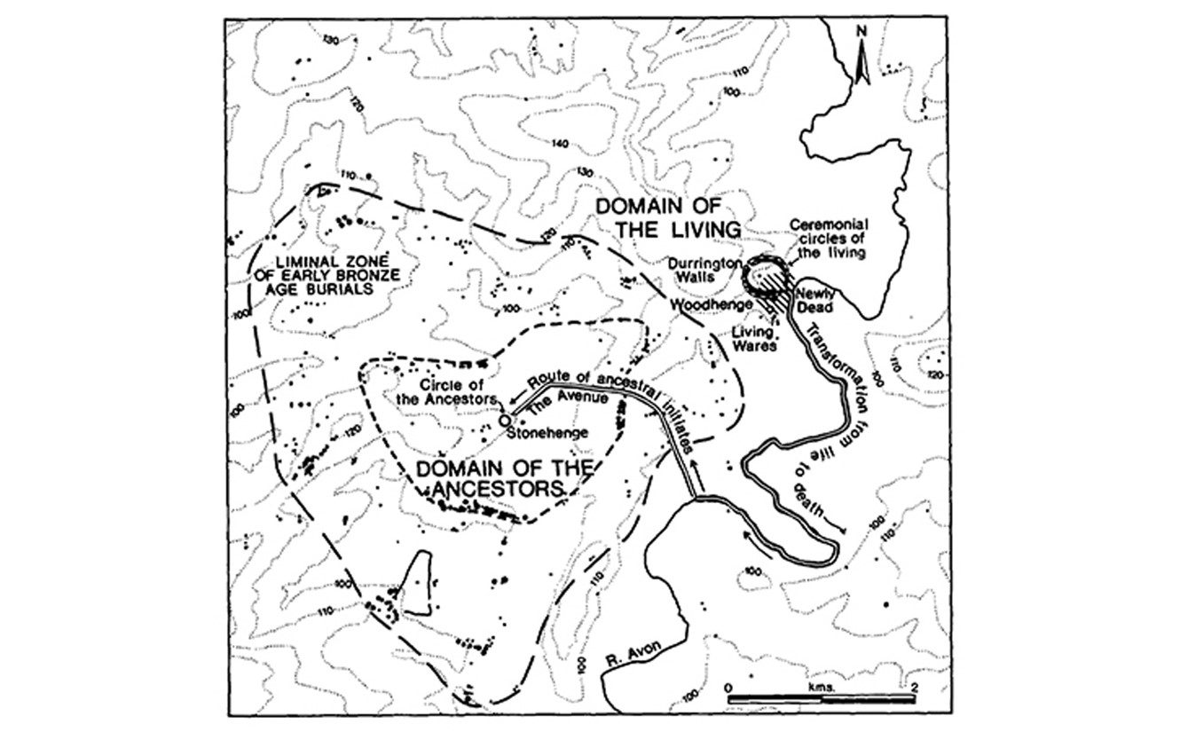 Plan Of Stonehenge And Its Surrounding Settlements