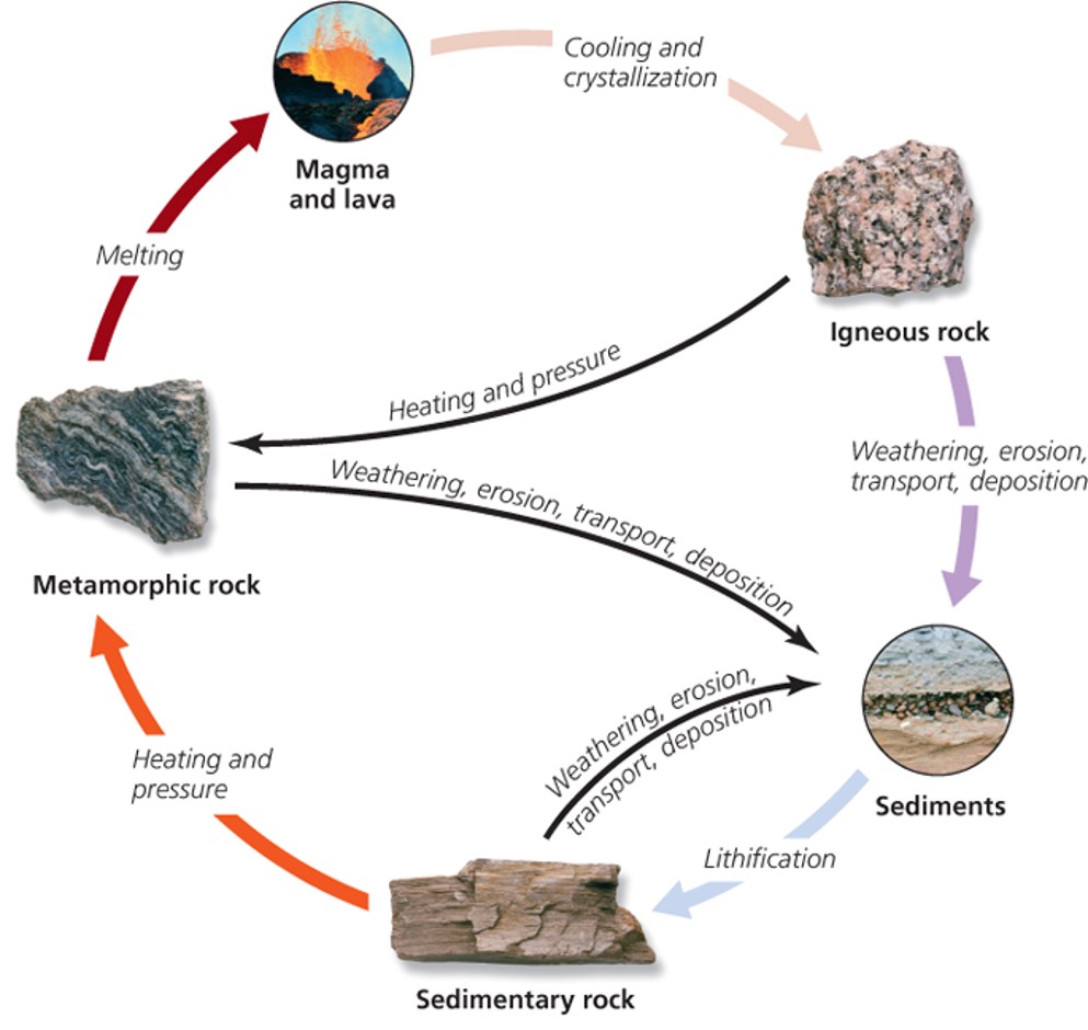 The rock cycle and the Earth’s physical environment