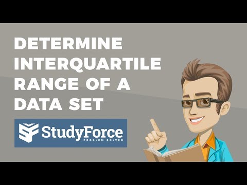  How to determine the interquartile range