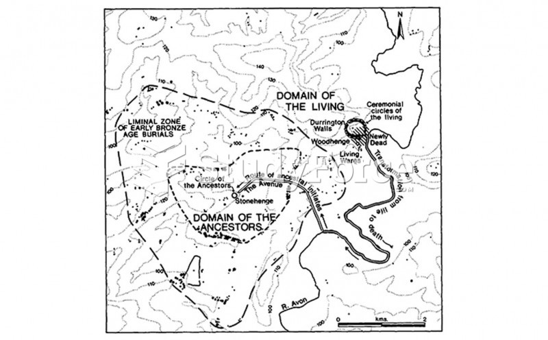 Plan Of Stonehenge And Its Surrounding Settlements