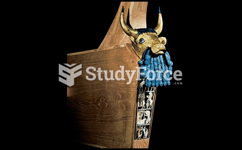 Reconstruction of the Great Lyre with Bull’s Head