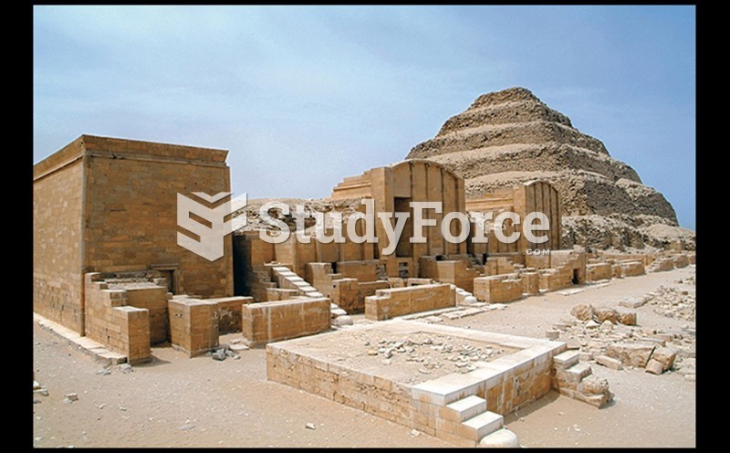The Step Pyramid And Sham Buildings, Funerary Complex Of Djoser