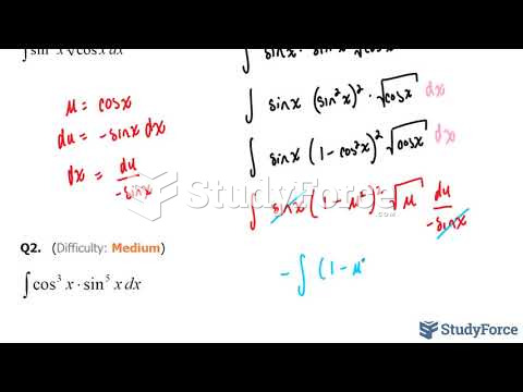  How to integrate trigonometric functions containing sine and cosine with odd powers (Part 2)