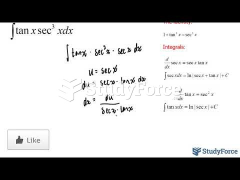  How to integrate trigonometric functions containing both tangent and secant (Question 2)
