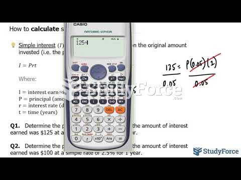  How to calculate simple interest (Part 4; P = I/rt)