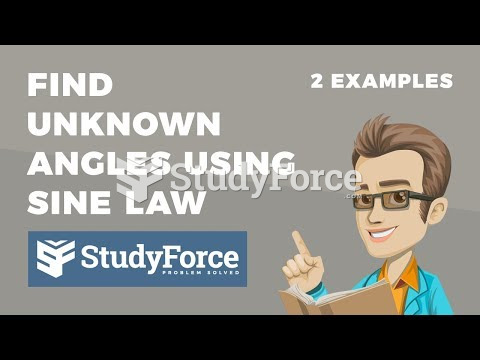  How to find the unknown angle of a triangle using the sine law (Part 1)