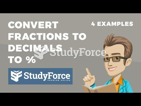  How to convert fractions to decimals to percent