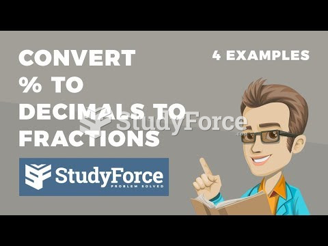  How to convert percent to decimals to fractions