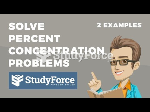  How to solve any percent concentration problem