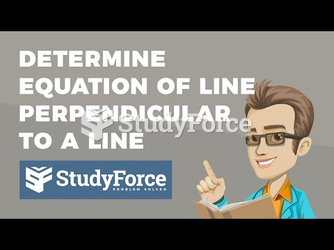  How to find the equation of a line that is perpendicular to a line passing through a point