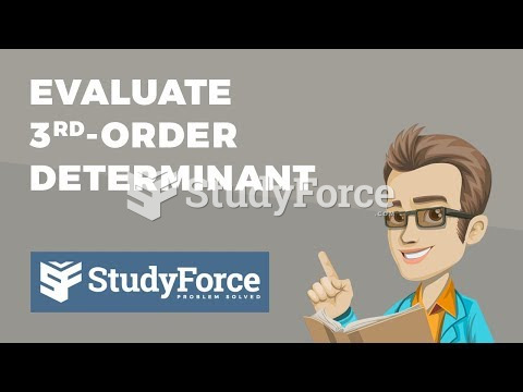  How to evaluate the third-order determinant