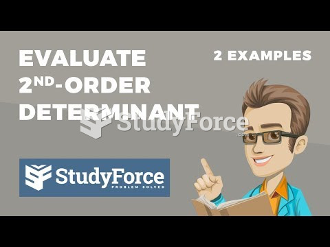  How to evaluate the second order determinant