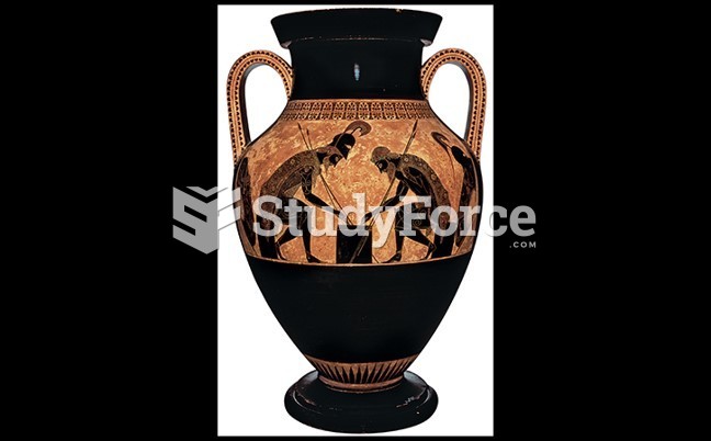 Exekias (Potter And Painter) AJAX AND ACHILLES PLAYING A GAME