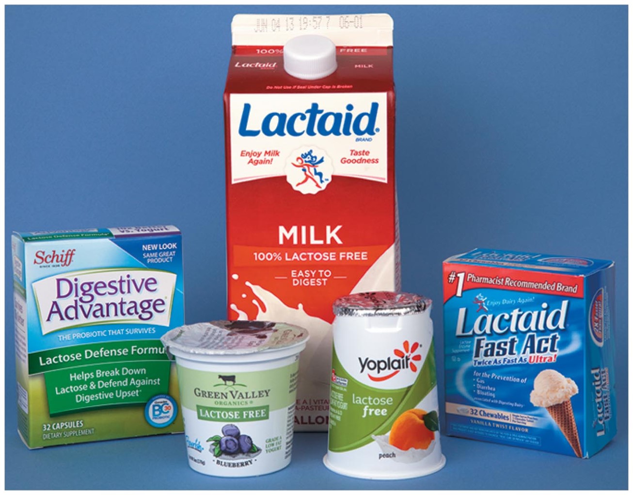 Many products are available to help those who are lactose intolerant enjoy dairy foods