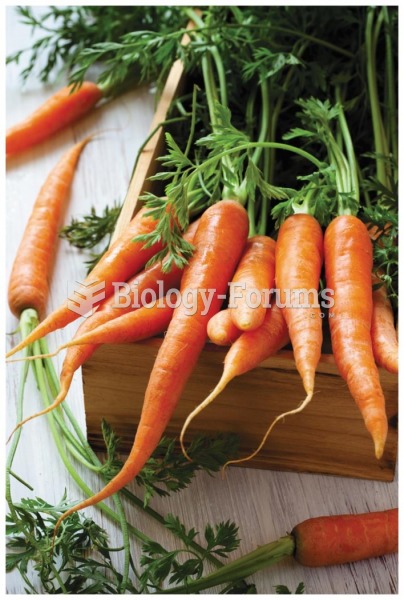 Carrots are a good source of vitamin A