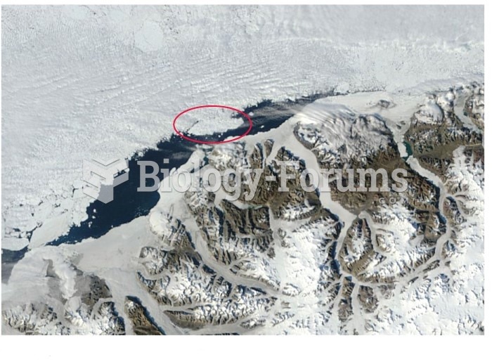 Ice island formed after breakup