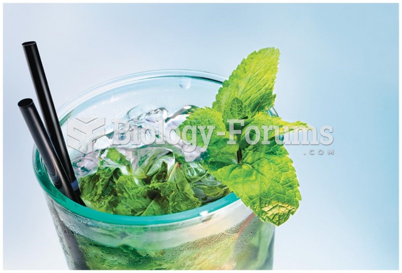 Alcohol with mint