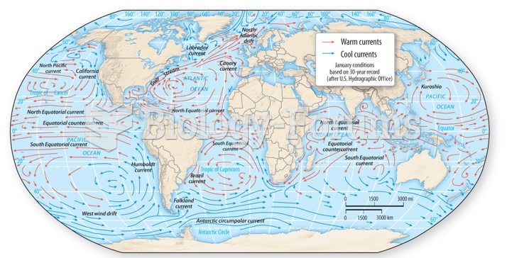 Surface ocean currents