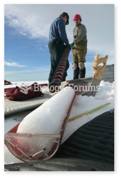 Ice cores as indicators of environmental change