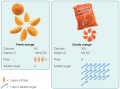 Slices of an Orange versus Orange Slices
