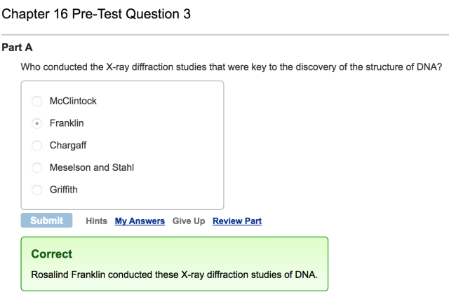 Mastering Biology Question