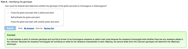 Mastering Biology Question