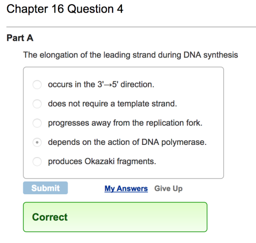 Mastering Biology Question