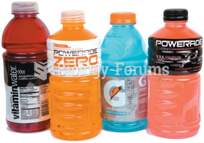 Sports drinks can replace electrolytes and fluids lost during exercise