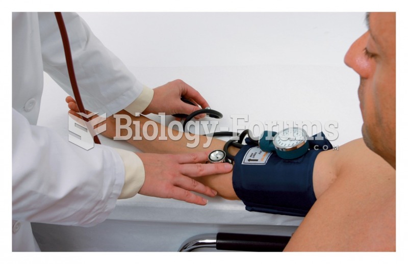Measuring the client’s blood pressure