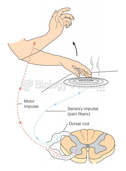 Proprioreceptive reflex to a pain stimulus