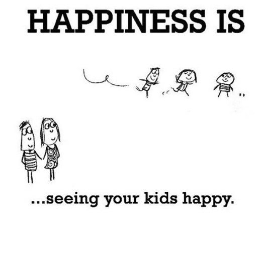 Happiness is seeing your kids happy