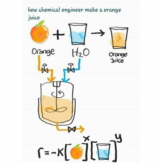 How Chemical Engineer Make a Orange