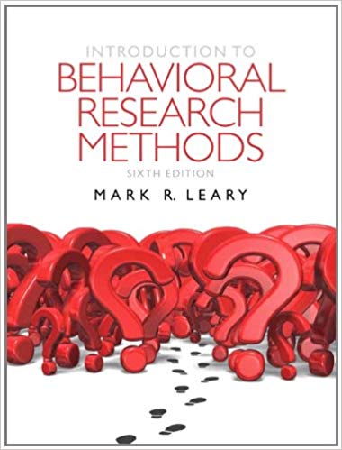 Introduction to Behavioral Research Methods, 6/E