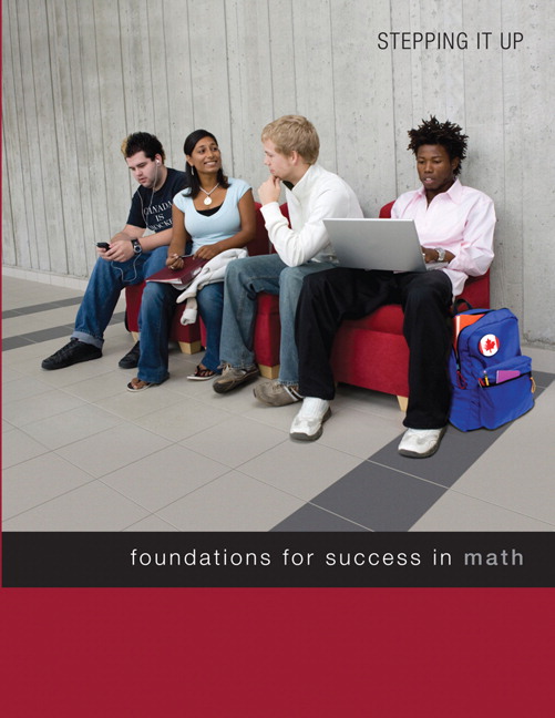 Stepping It Up: Foundations for Success in Math, First Canadian Edition