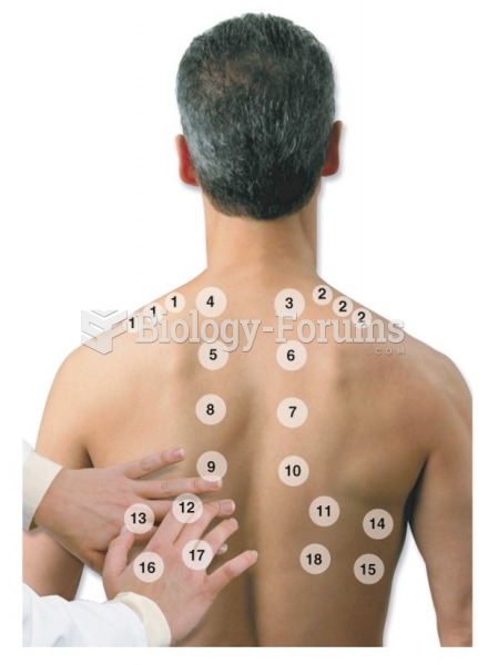 Pattern for percussion: Posterior thorax