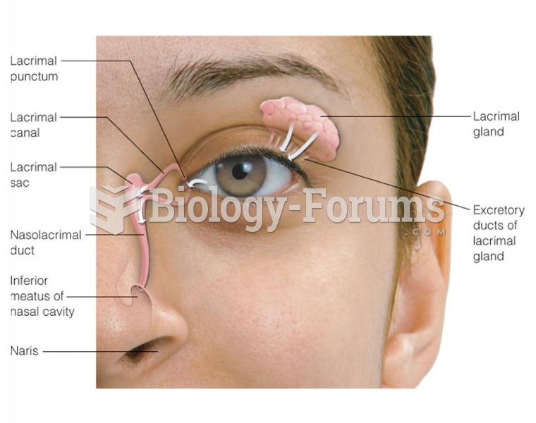 Lacrimal glands of the eye