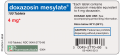 Drug Label for Doxazosin Mesylate