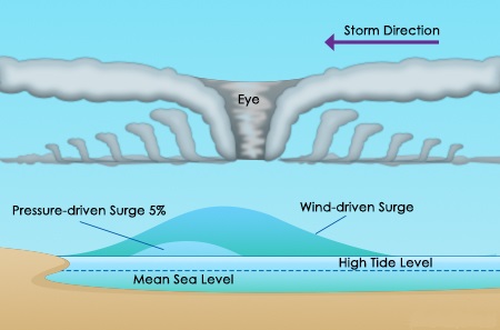 Storm Surge Formation Process