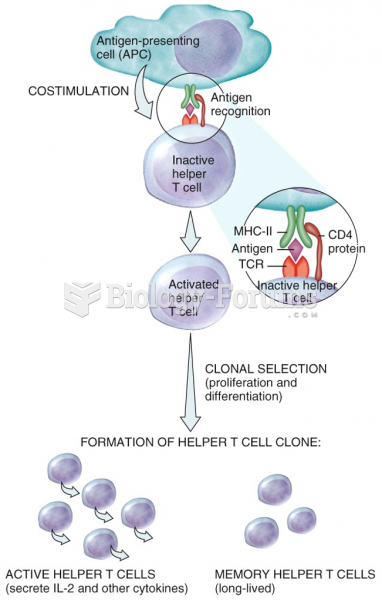 Activation and Clonal Selection of a Helper T Cell