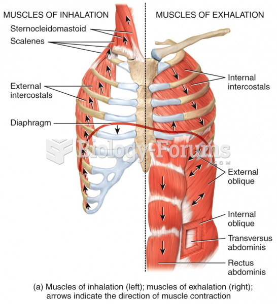 Muscles of Inhalation and Exhalation