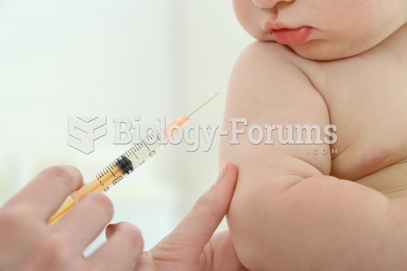 Baby getting vaccine