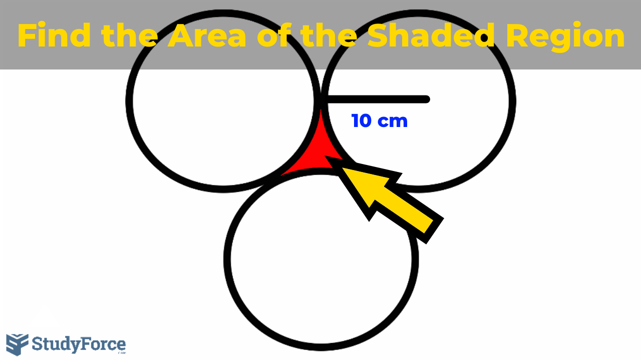 WHAT IS THE AREA OF THE REGION SHADED IN RED?