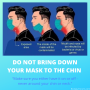 DO NOT BRING DOWN YOUR MASK TO THE CHIN