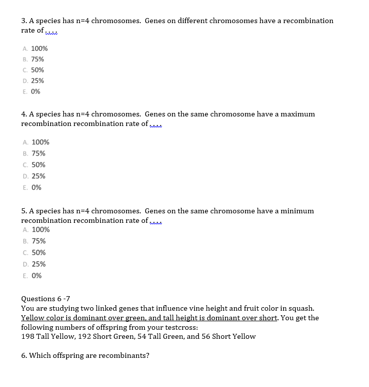 Biology Test Questions